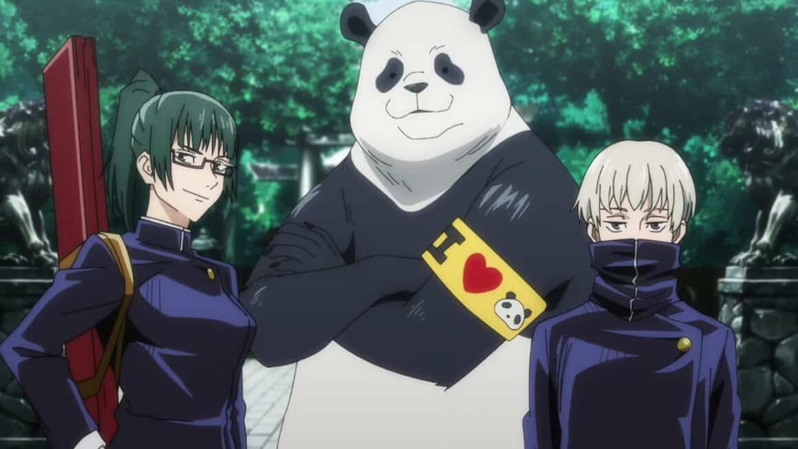 Maki, Panda and Toge in Jujutsu Kaisen